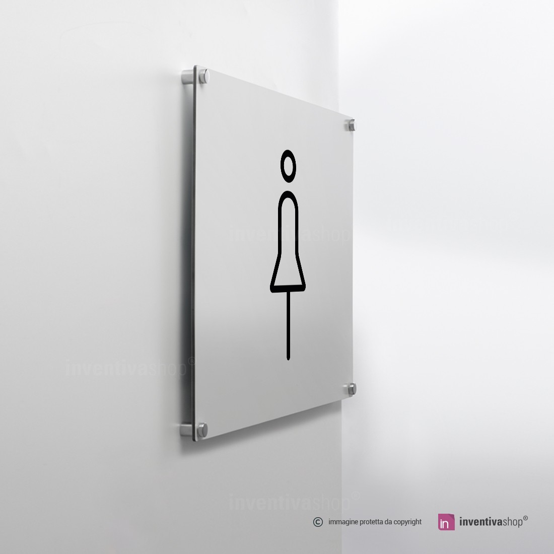Targa Nera Texture Pietra 15x5 Cm Targhetta Per Porta WC Bath Door Sign