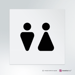 bagno Cartello per WC per porta con scritta in lingua inglese Wc uomo donna ABLERTRADE maschio WC 
