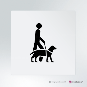 Cartello Accesso consentito ai cani da assistenza
