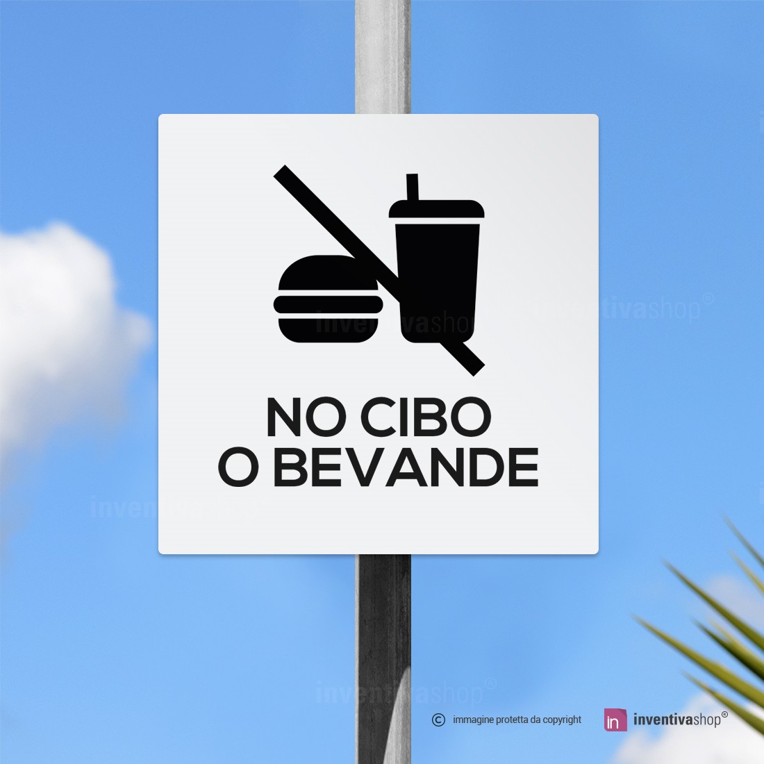 RS PRO Segnale di divieto General Prohibion, in Plastica, 200mm x 200 mm | RS