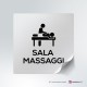 Adesivo Sala massaggi: finitura Bianco