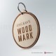 Portachiavi Wood-Mark Rotondo