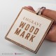 Portachiavi Wood-Mark Quadrato