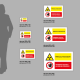 Cartello Pericolo radiazioni, vietato l'ingresso ai non autorizzati: misure plexiglass