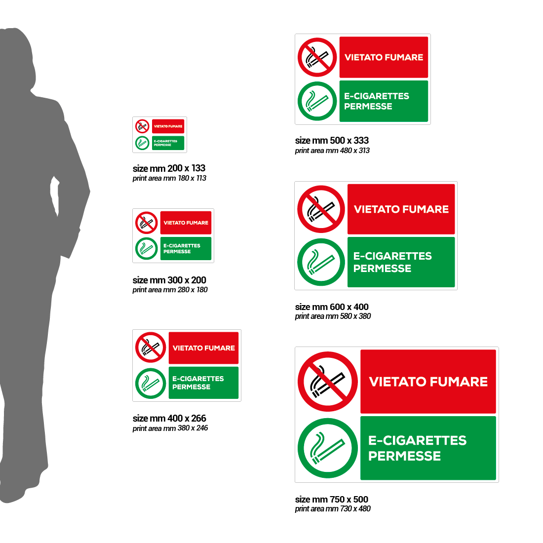 Adesivo Vietato Fumare – Diametro 10 Cm – Autoadesivo Resistente Per Interni Ed Esterni - 2