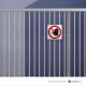 Cartello alluminio con supporto per cancello o ringhiera: Vietato l'accesso ai non addetti