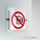 Cartello plexiglass su parete con distanziatori: Vietato utilizzare ascensore P027