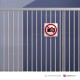 Cartello alluminio con supporto per cancello o ringhiera: Divieto di fare fotografie P029