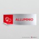 Adesivo Alluminio mod.D: finitura Silver spazzolato
