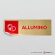 Adesivo Alluminio per raccolta differenziata mod.D: finitura Gold
