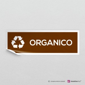 Adesivo Organico per raccolta differenziata