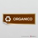 Adesivo Organico per raccolta differenziata mod.A: finitura Gold