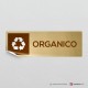Adesivo Organico per raccolta differenziata mod.B: finitura Gold