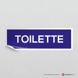 Adesivo Scritta Toilette
