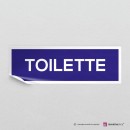 Adesivo Scritta Toilette mod.A: finitura Bianco