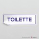 Adesivo Scritta Toilette mod.B: finitura Bianco
