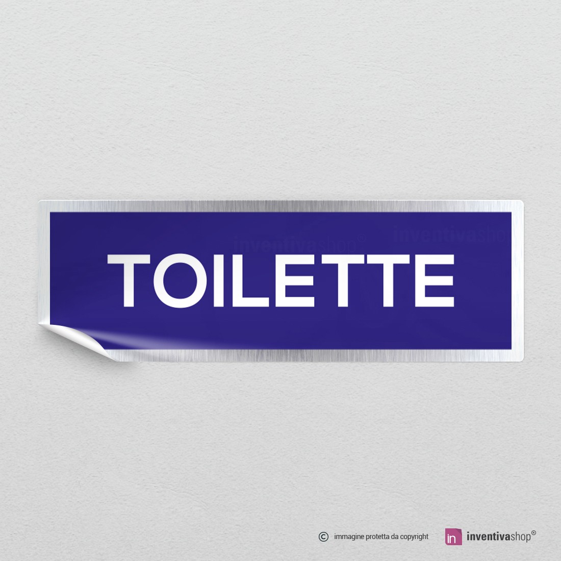 Adesivo Murale Grandora DL732 – Scritta Toilette Con Fiori – 19x20 Cm – Vinile Rimovibile Per Porte E Pareti Lisce - 4