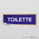 Adesivo Scritta Toilette mod.A: finitura Gold