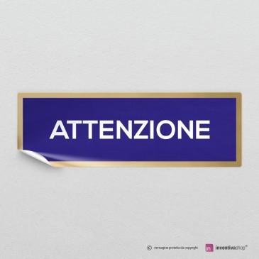 Cartello O Adesivo 'Attenzione Mente Il Passo' | Apologies For The Inconvenience | GENE0056