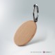Portachiavi personalizzato in legno: ovale neutro