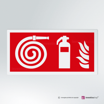 Cartello Idrante ed Estintore antincendio rettangolare 2-1