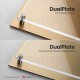 DualPlate quadrata: fondo plexiglass gold e fondo alluminio oro spazzolato