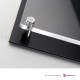 Targa plexiglass DualPlate orizzontale: fondo alluminio dibond nero