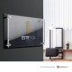 Targa in plexiglass DualPlate Aspect 2-1 per centro estetico: finitura lastra di fondo plexiglass nero lucido