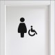 Adesivo Toilette Donne e disabili mod.Bold