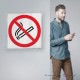 Cartello vietato fumare in plexiglass monofacciale