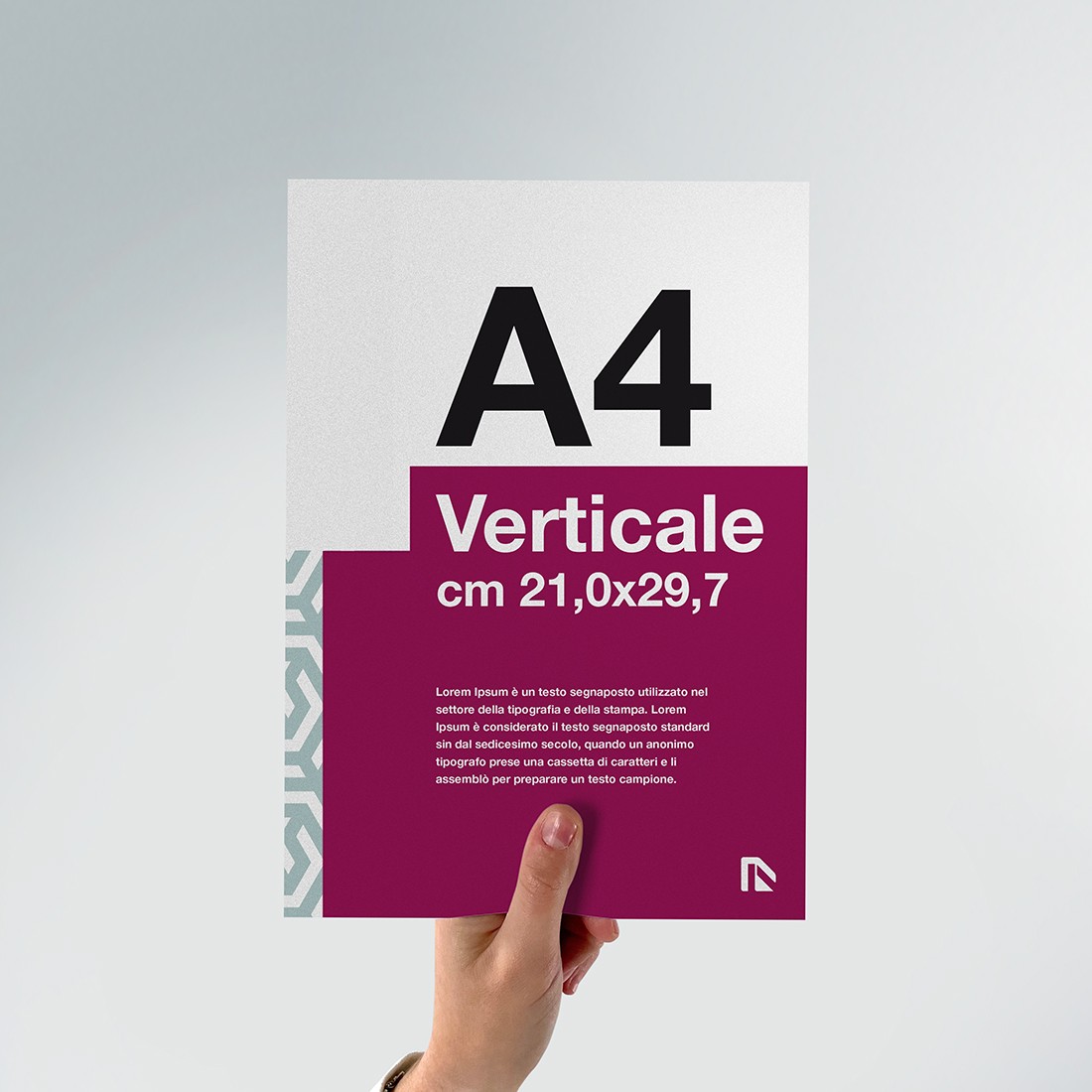 Flyer A4: crea online foglio A4 verticale stampato.