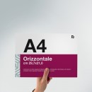 Flyer A4: formato orizzontale