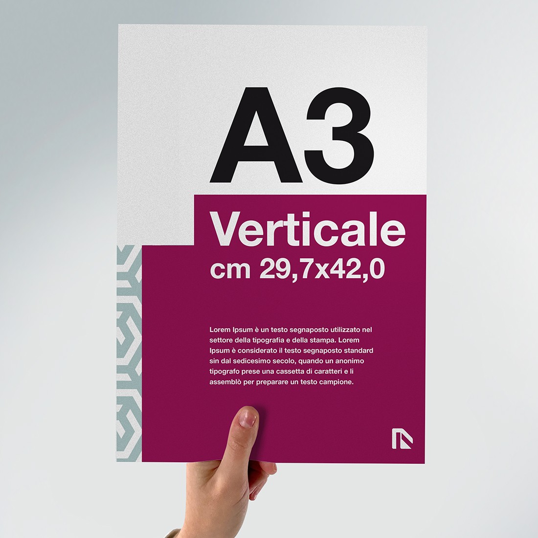 Flyer A3: crea online foglio A3 verticale stampato.