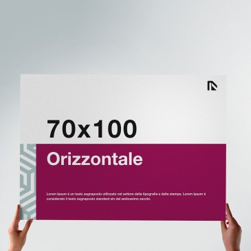 Poster 70x100: formato orizzontale