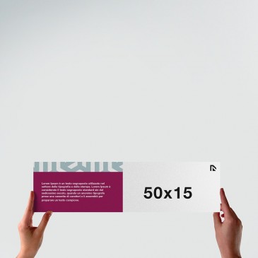 Poster 50x15: formato orizzontale