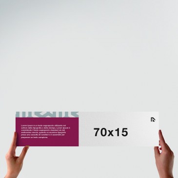 Poster 70x15: formato orizzontale