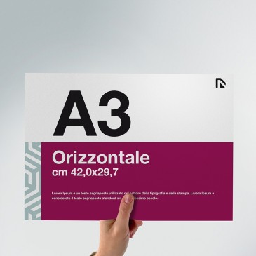 Flyer A3: formato orizzontale
