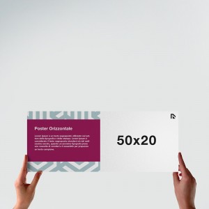 Poster 50x20: formato orizzontale