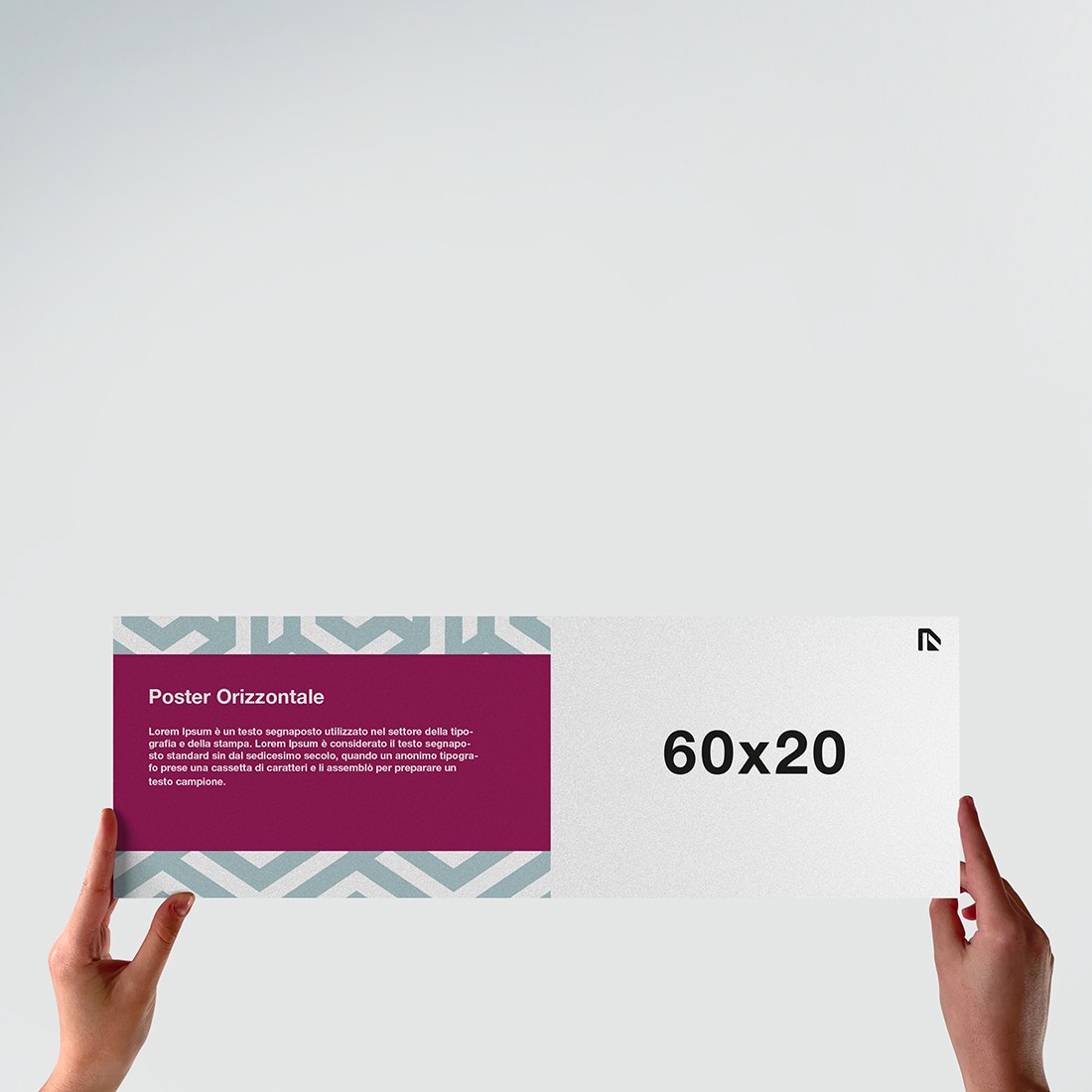 60x20 Poster 60x20: crea online foglio 60x20 orizzontale stampato.