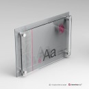Targa DualPlate Orizzontale: fondo Plexiglass silver