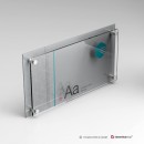 Targa plexiglass Silver DualPlate Aspect 2-1: dimensioni