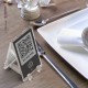 Cavaliere da tavolo menu digitale con QR code