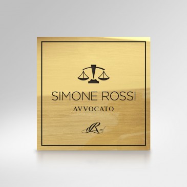 Targa In Ottone Massiccio Incisa 50x150 Mm &ndash; Incisione Profonda &ndash; Per Panchina Commemorativa O Targhe Personalizzate