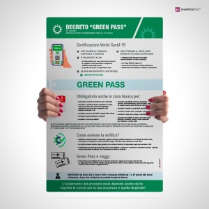 Cartello Green Pass - DL 105/2021