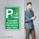 Cartello Plexiglass: stazione di ricarica per veicoli elettrici