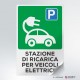 Adesivo: parcheggio veicoli elettrici