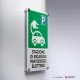 Cartello Dibond: parcheggio veicoli elettrici