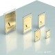 Targa Alluminio Gold: Rettangolare Verticale Combo
