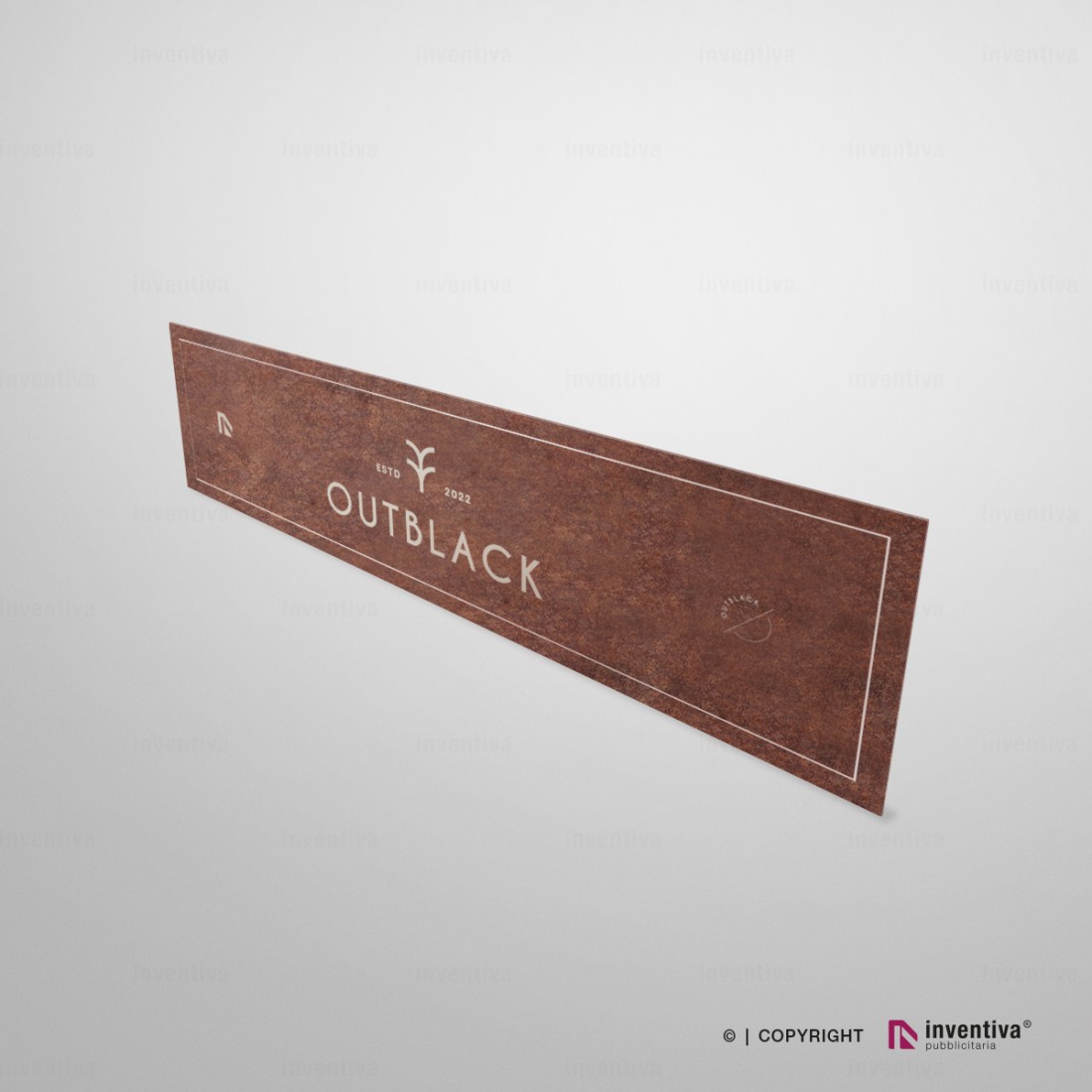 AUA SIGNALETIQUE - Panneau Pensez à Nous Ralentissez - 180 mm, Aluminium Dibond 3mm