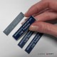 Targhette citofono in abs blu con incisione bianca: misura personalizzata